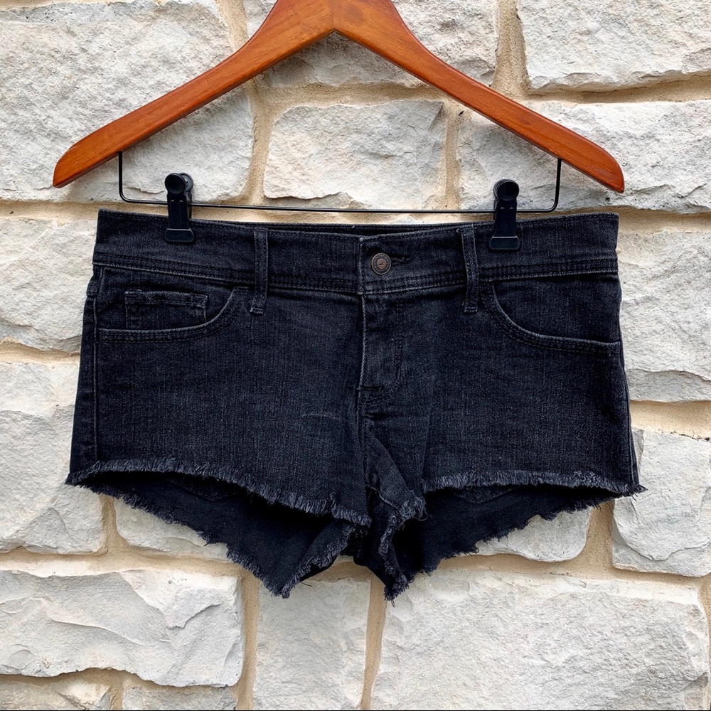 Hollister Black Jean Shorts